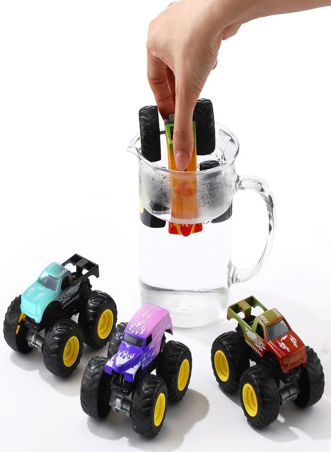 Wovnet 4 Pcs Color Changing Car Bath Toys 1: 43 Kids Truck Mold Water Table Toys Toddlers Baby Bathtub Shifters Vehicles Truck for Child Valentine's Day Change Pool Gift Party Prizes Favors - Image 1